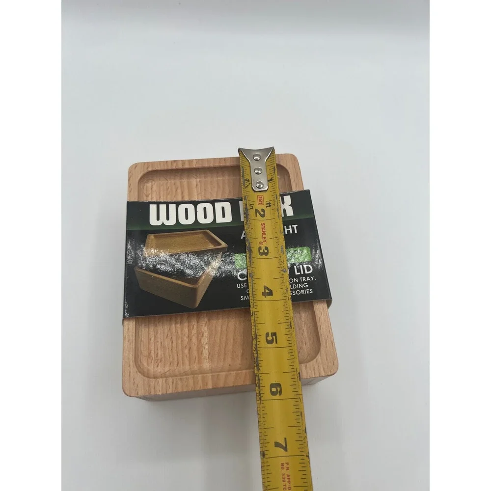 SmokeZilla Wood Box Airtight Seal Curved Lid Preparation Tray Natural Wood 25100